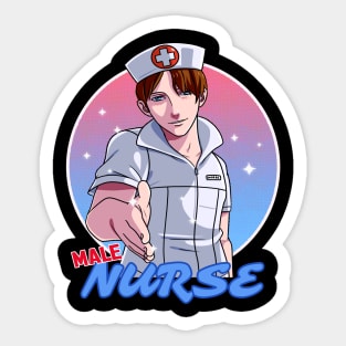 Male Nurse Funny Murse Sticker